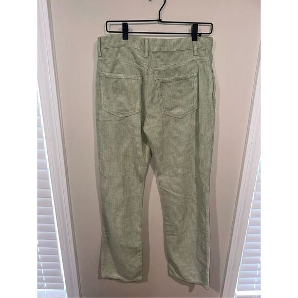 Reformation Pants Womens Size 26 Mint Green Rowan High Rise Relaxed Corduroy - Picture 4 of 5